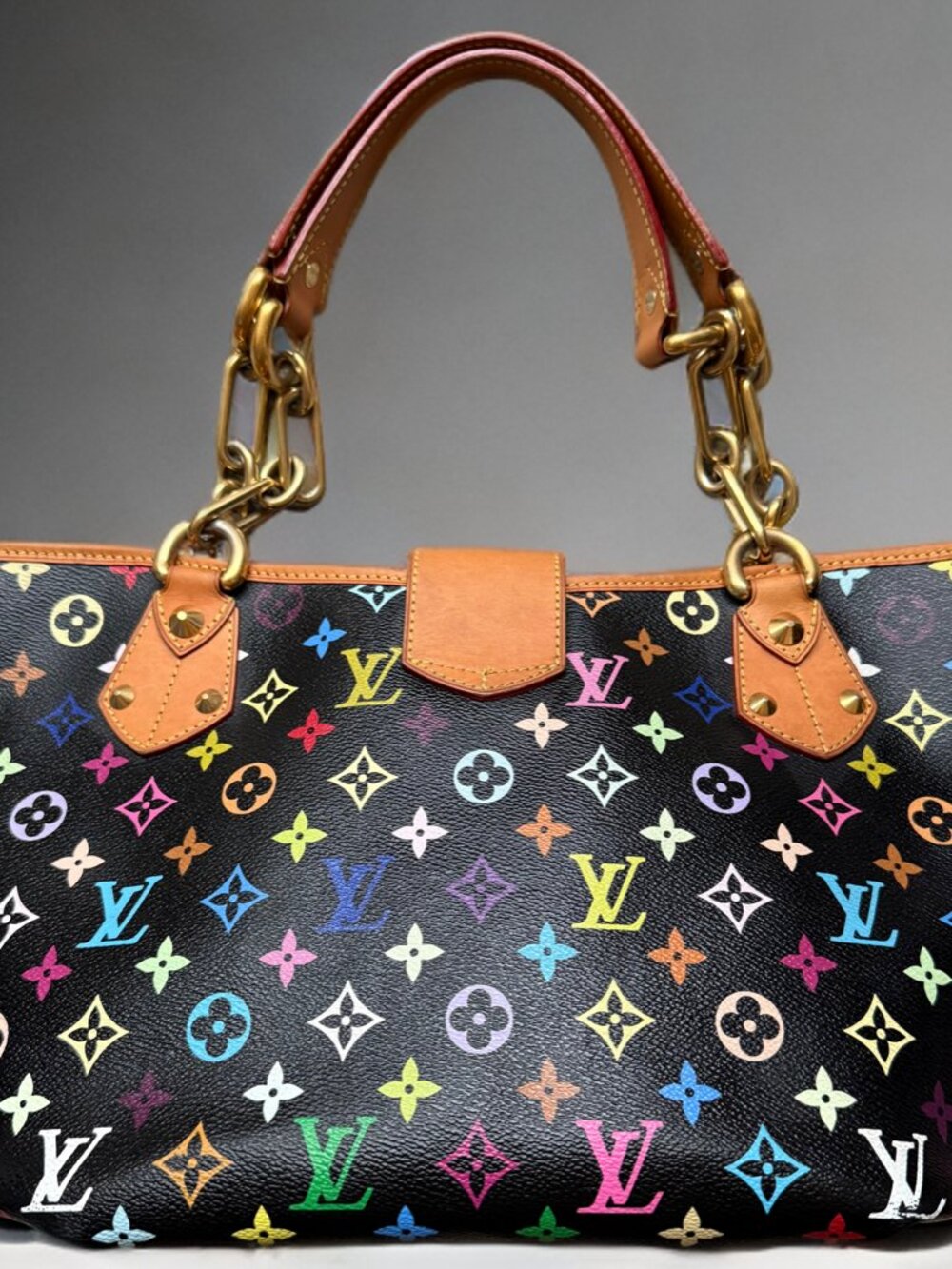Louis Vuitton x Takashi Murakami Annie GM Handbag Multicolor Monogram - Picture 2 of 16